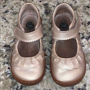 Livie & Luca Ruche Maryjane 12 girls gold Pearl